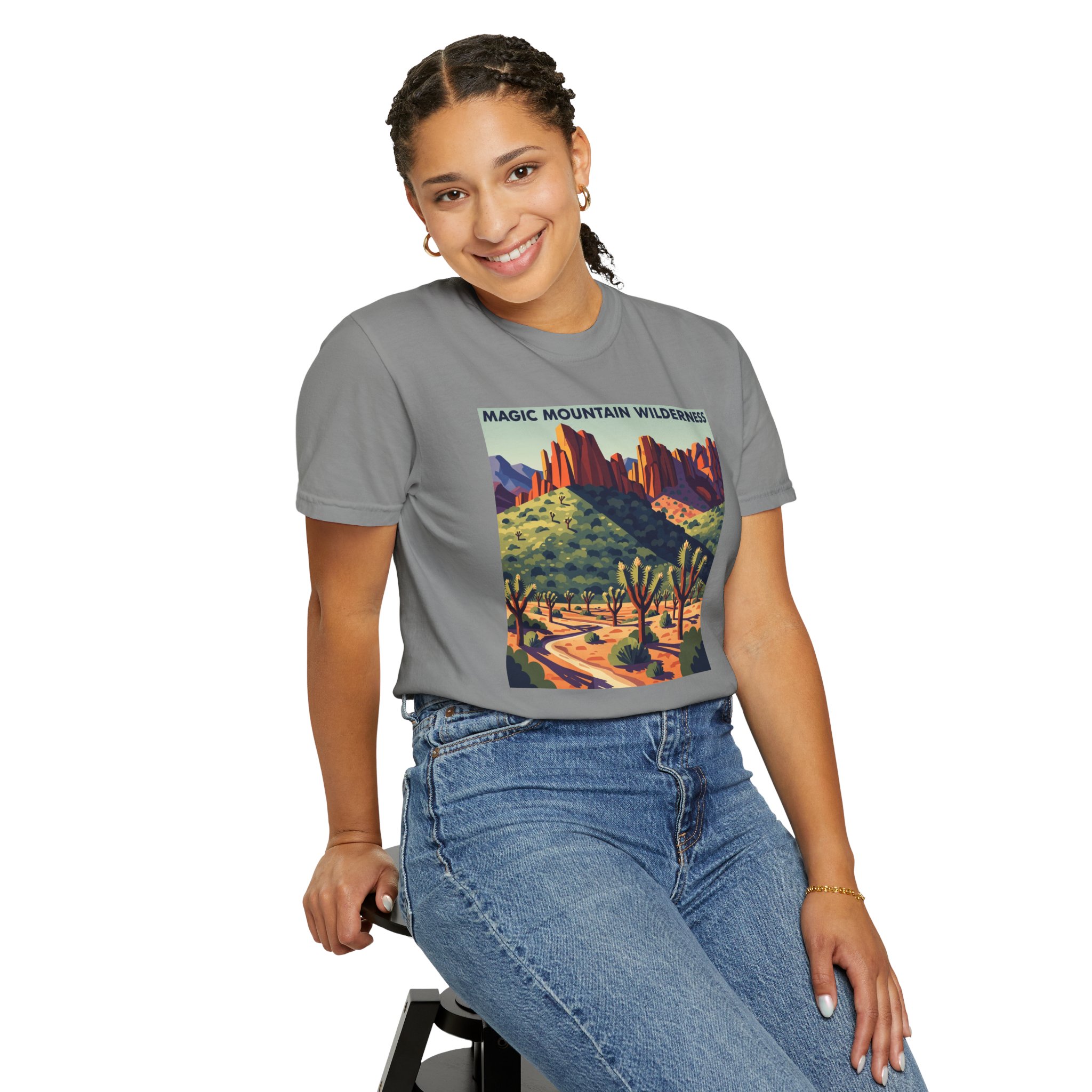 Magic Mountain Wilderness WPA Style Unisex T-shirt - Image 11