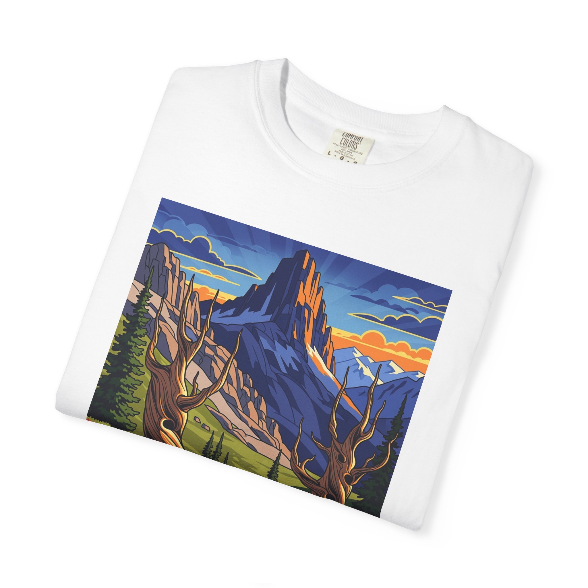 Wheeler Peak Wilderness WPA Style Unisex T-shirt - Image 3