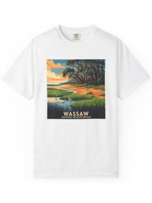 Wassaw National Wildlife Refuge WPA Style Unisex T-shirt
