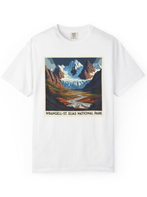 Wrangell–St. Elias National Park WPA Style Unisex T-shirt