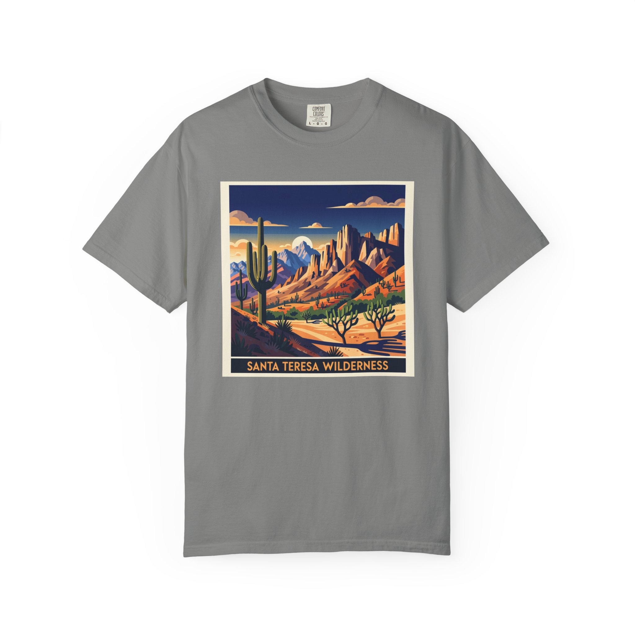 Santa Teresa Wilderness WPA Style Unisex T-shirt - Image 7