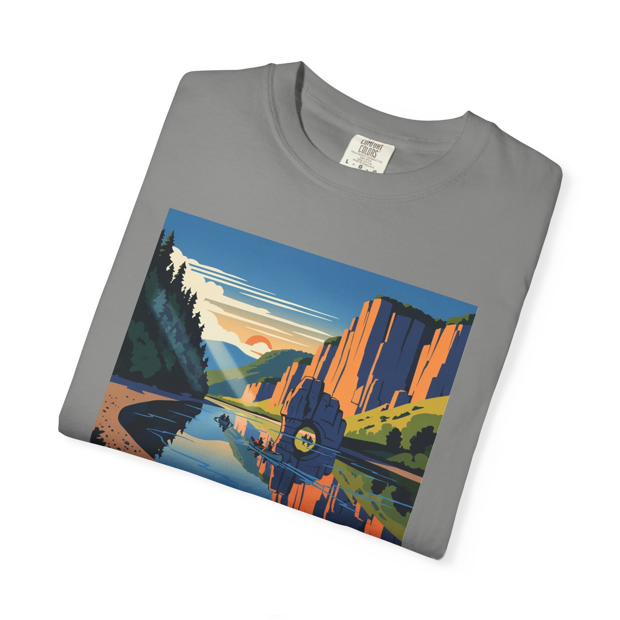 Ozark National Scenic Riverways WPA Style Unisex T-shirt - Image 9