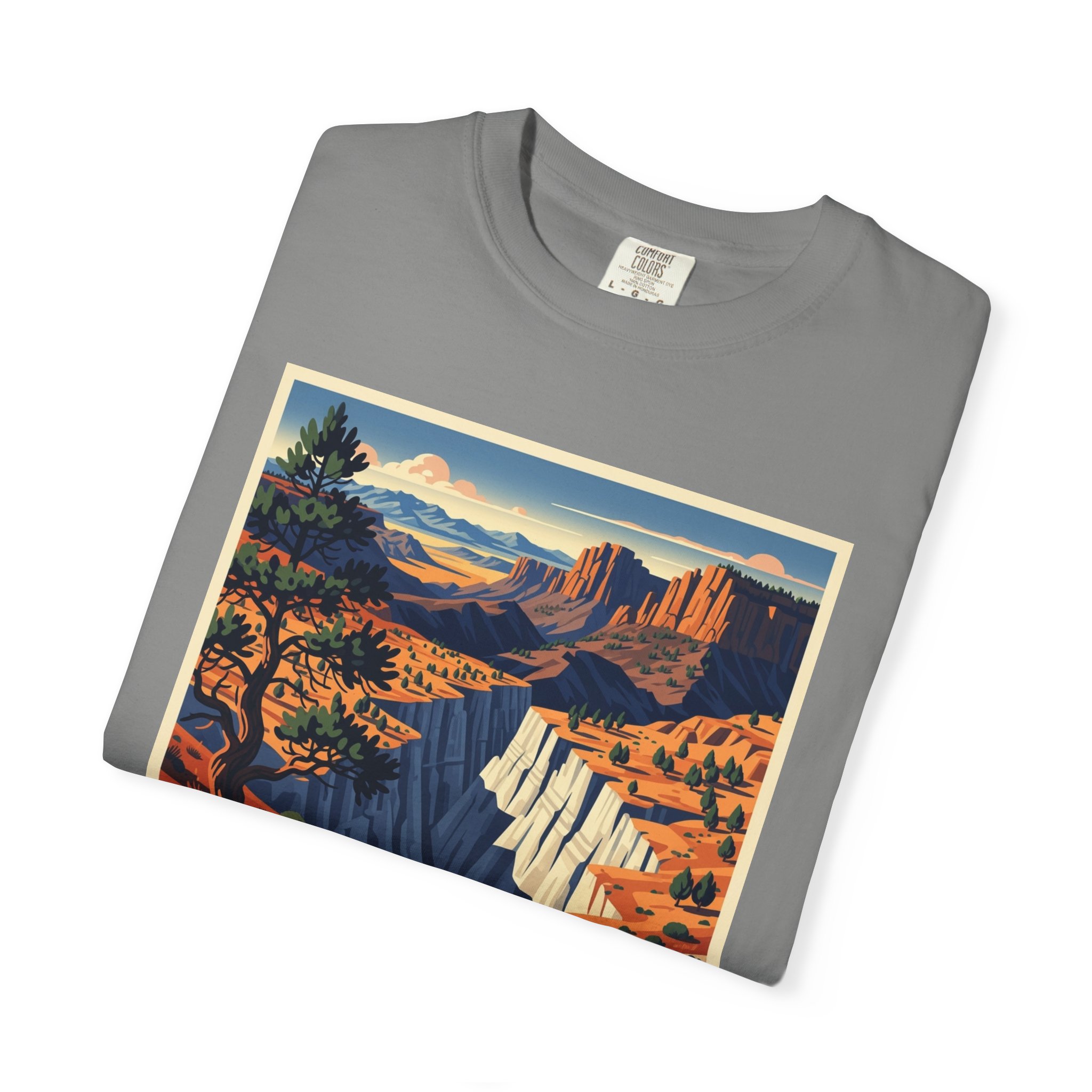 Quinn Canyon Wilderness WPA Style Unisex T-shirt - Image 9