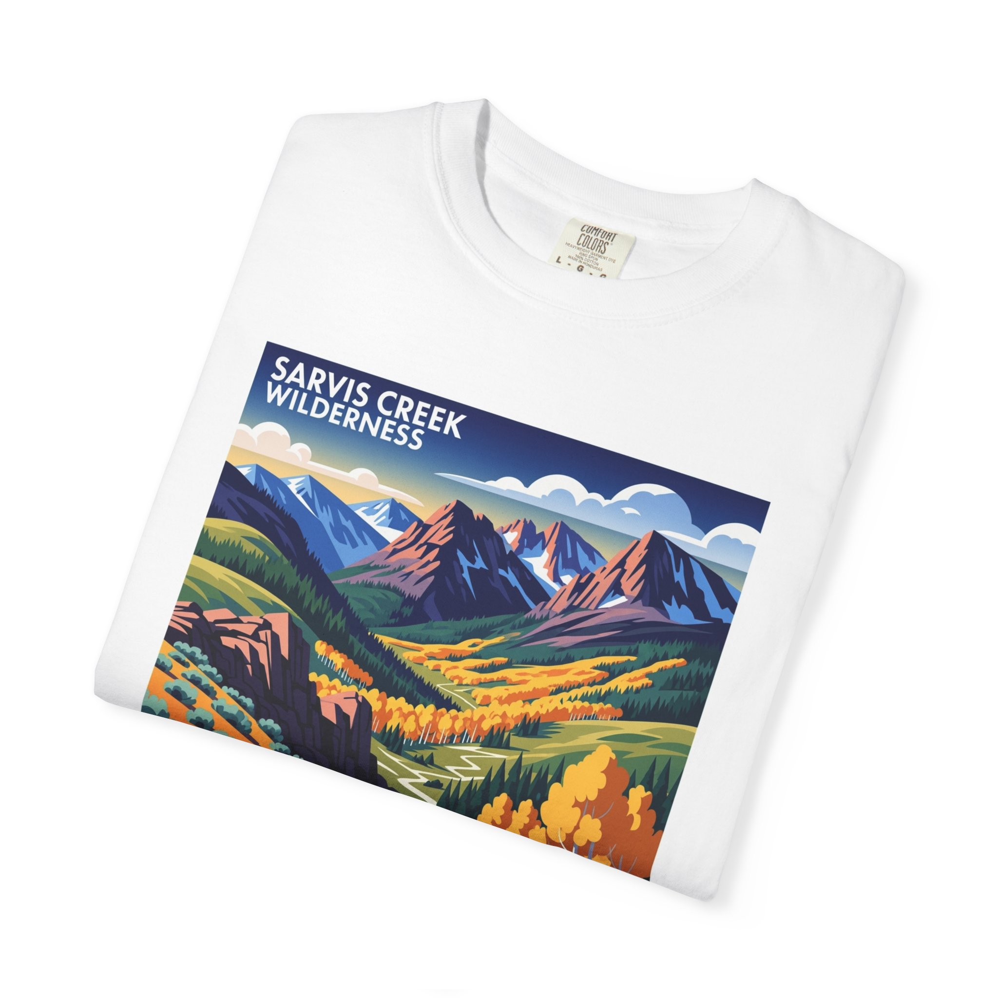 Sarvis Creek Wilderness WPA Style Unisex T-shirt - Image 3