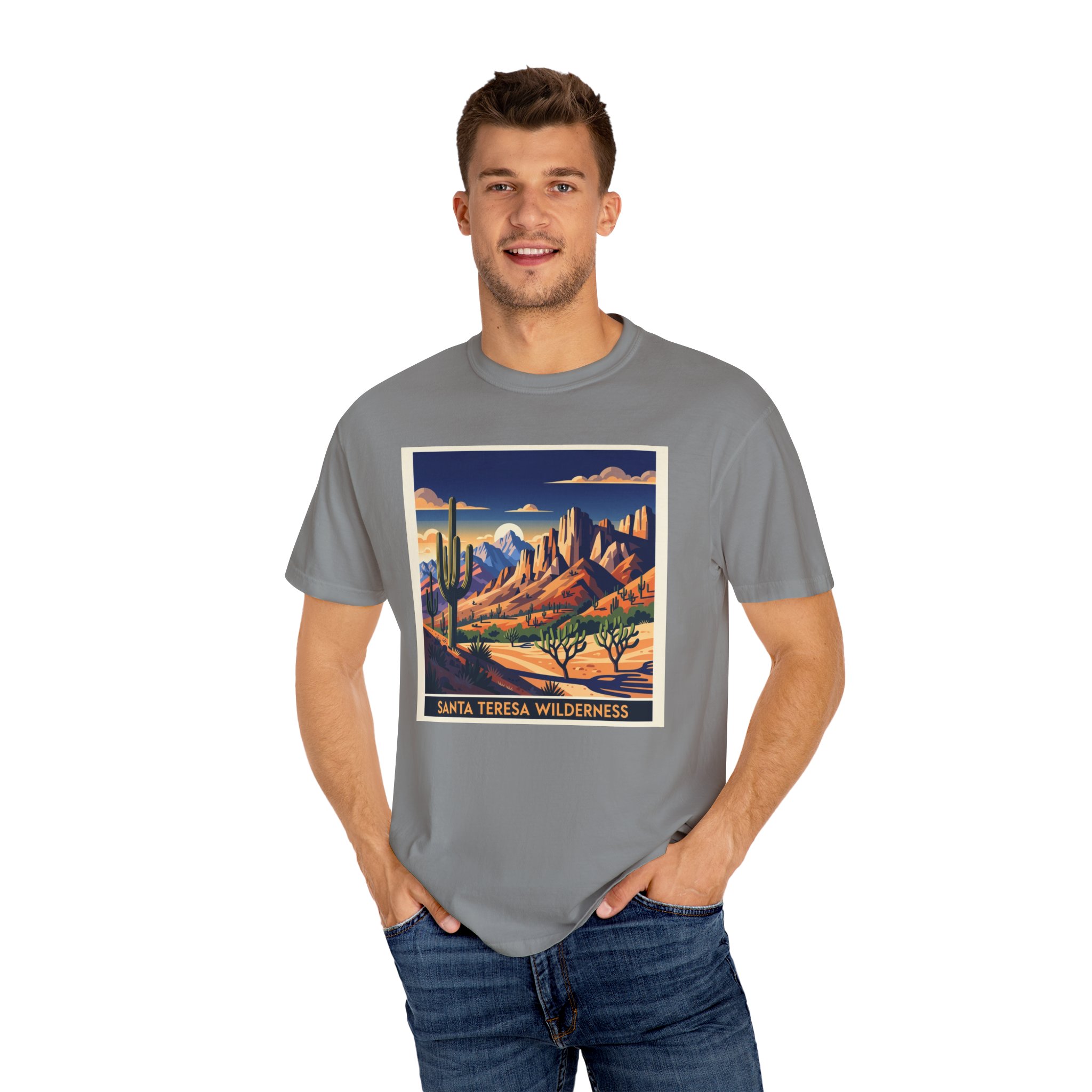 Santa Teresa Wilderness WPA Style Unisex T-shirt - Image 10