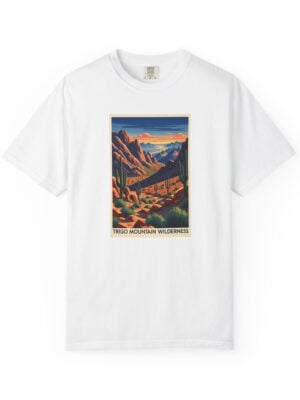 Trigo Mountain Wilderness WPA Style Unisex T-shirt