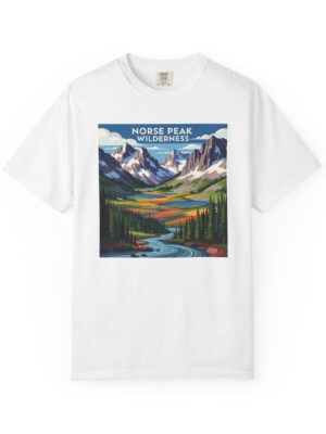 Norse Peak Wilderness WPA Style Unisex T-shirt