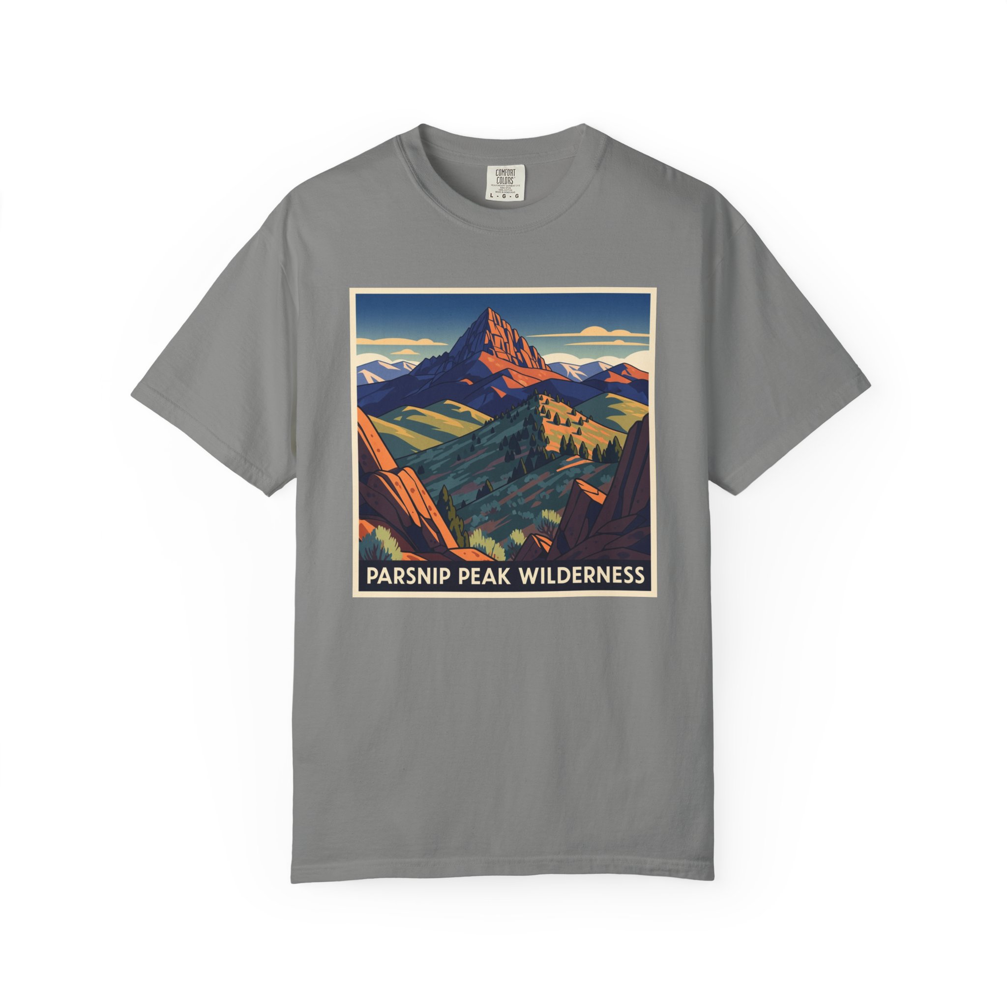 Parsnip Peak Wilderness WPA Style Unisex T-shirt - Image 7