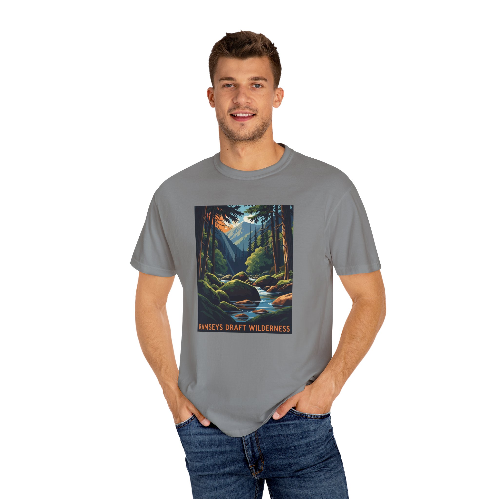 Ramseys Draft Wilderness WPA Style Unisex T-shirt - Image 10