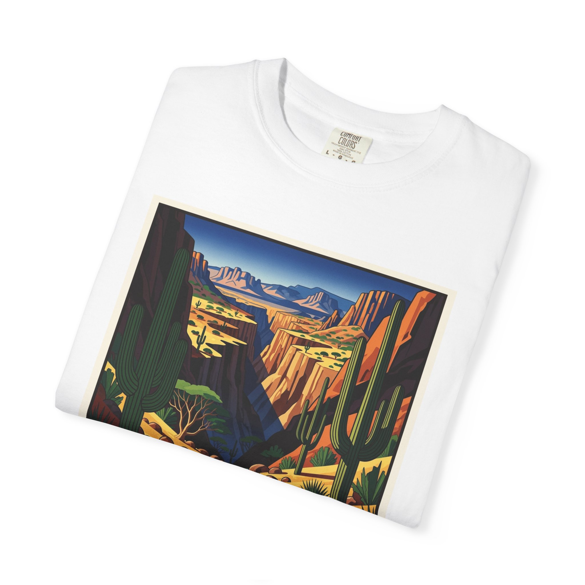 Upper Burro Creek Wilderness WPA Style Unisex T-shirt - Image 3
