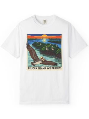 Pelican Island Wilderness WPA Style Unisex T-shirt