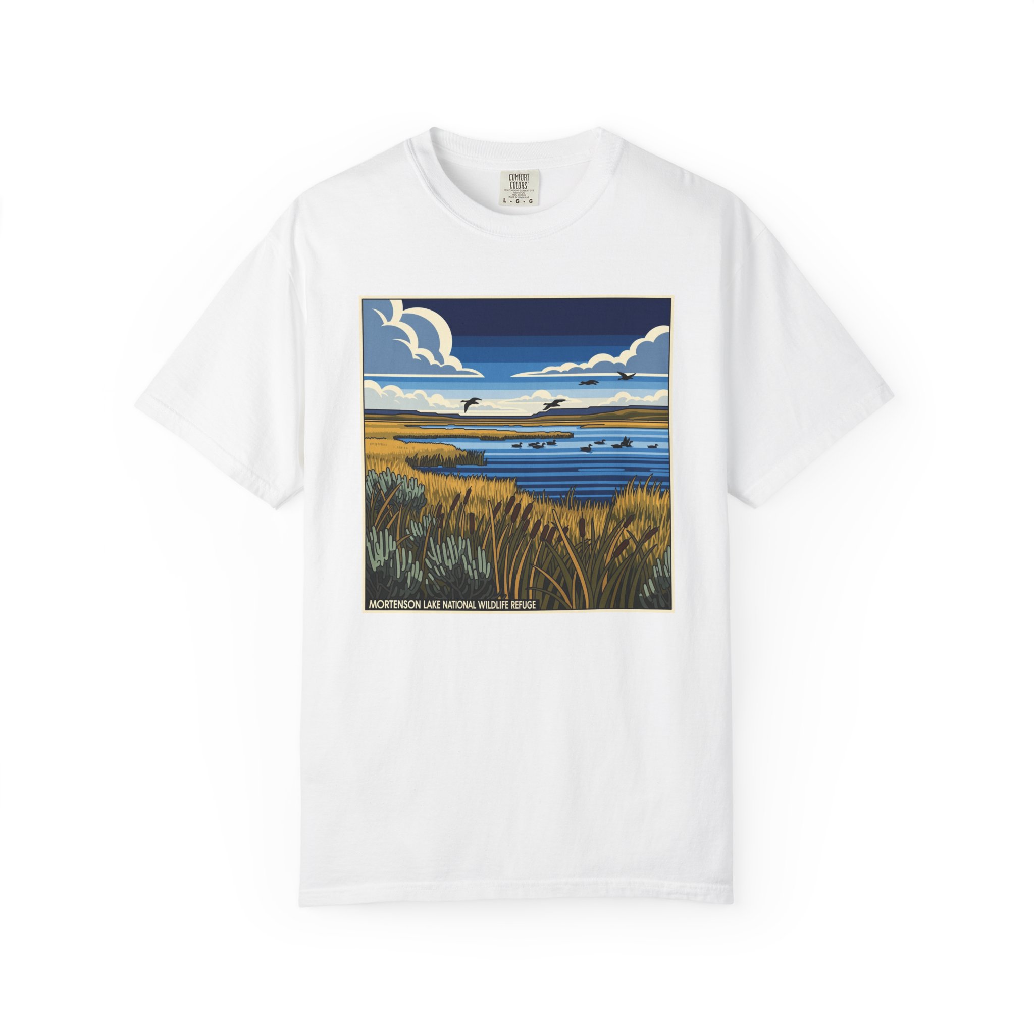 Mortenson Lake National Wildlife Refuge WPA Style Unisex T-shirt