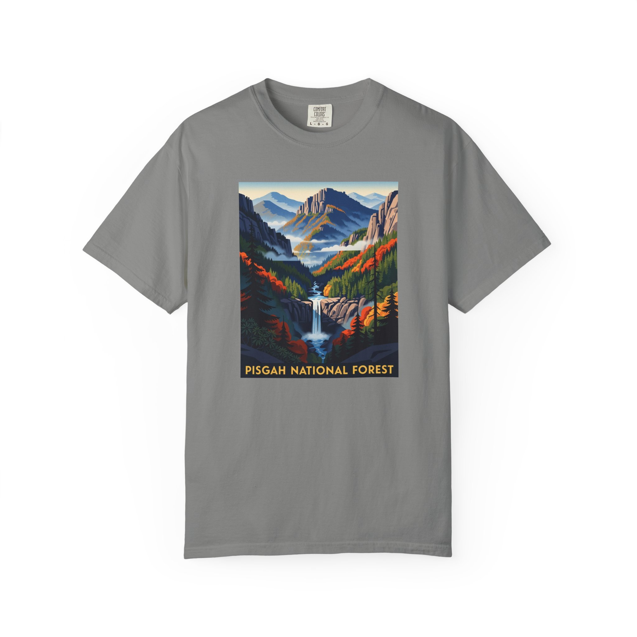 Pisgah National Forest WPA Style Unisex T-shirt - Image 7