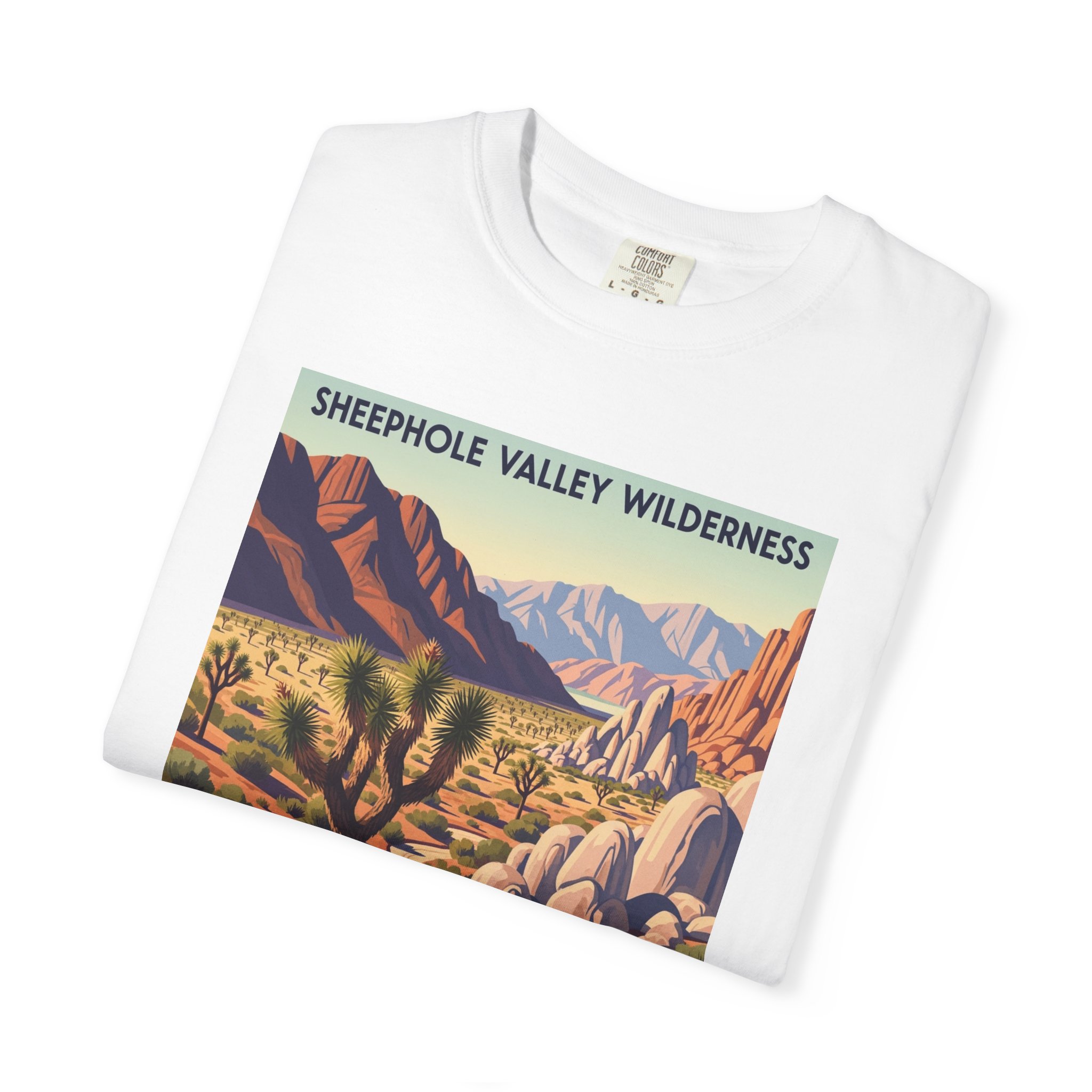 Sheephole Valley Wilderness WPA Style Unisex T-shirt - Image 3