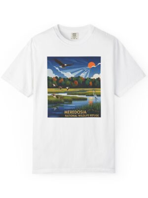 Meredosia National Wildlife Refuge WPA Style Unisex T-shirt