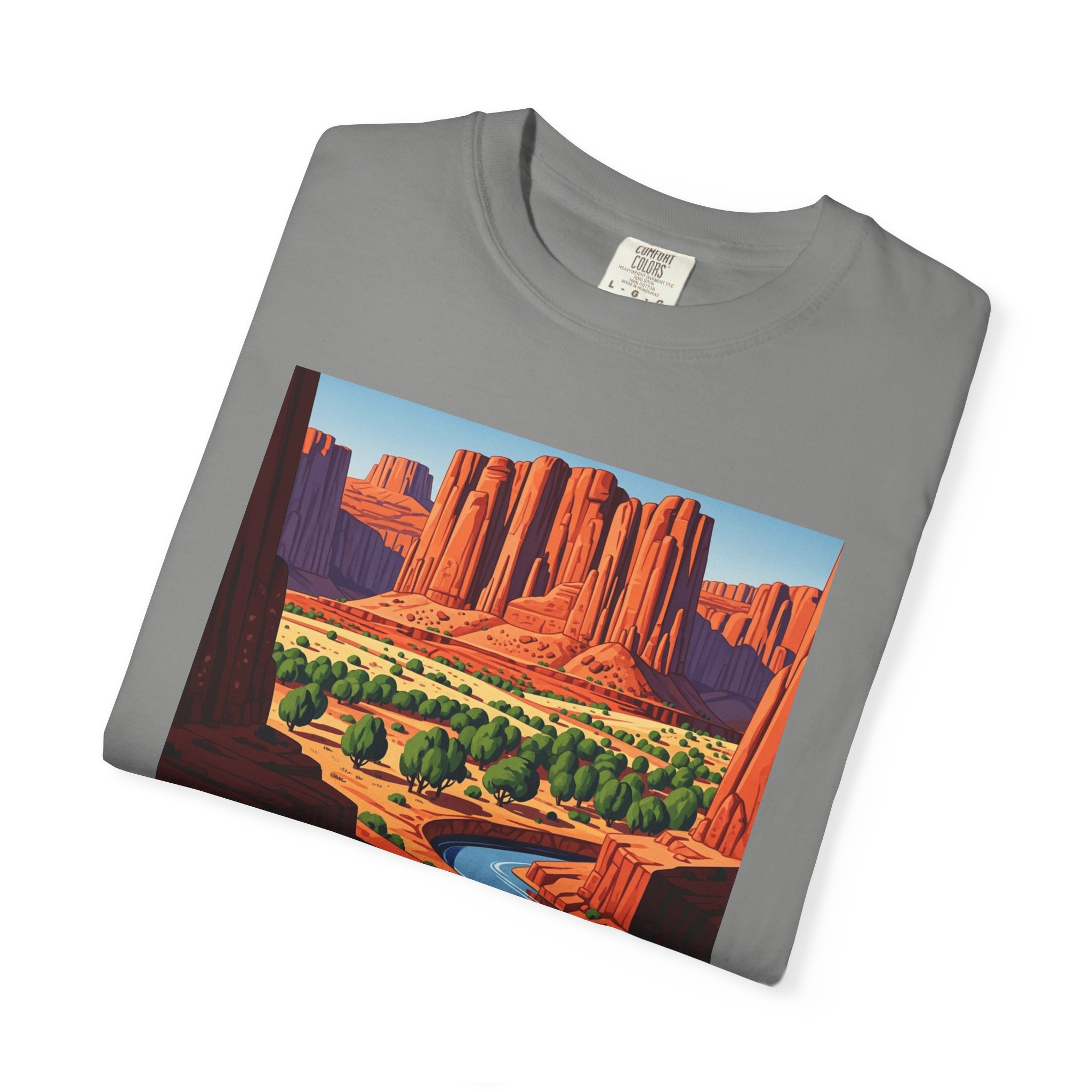 Rio San Antonio Wilderness WPA Style Unisex T-shirt - Image 9