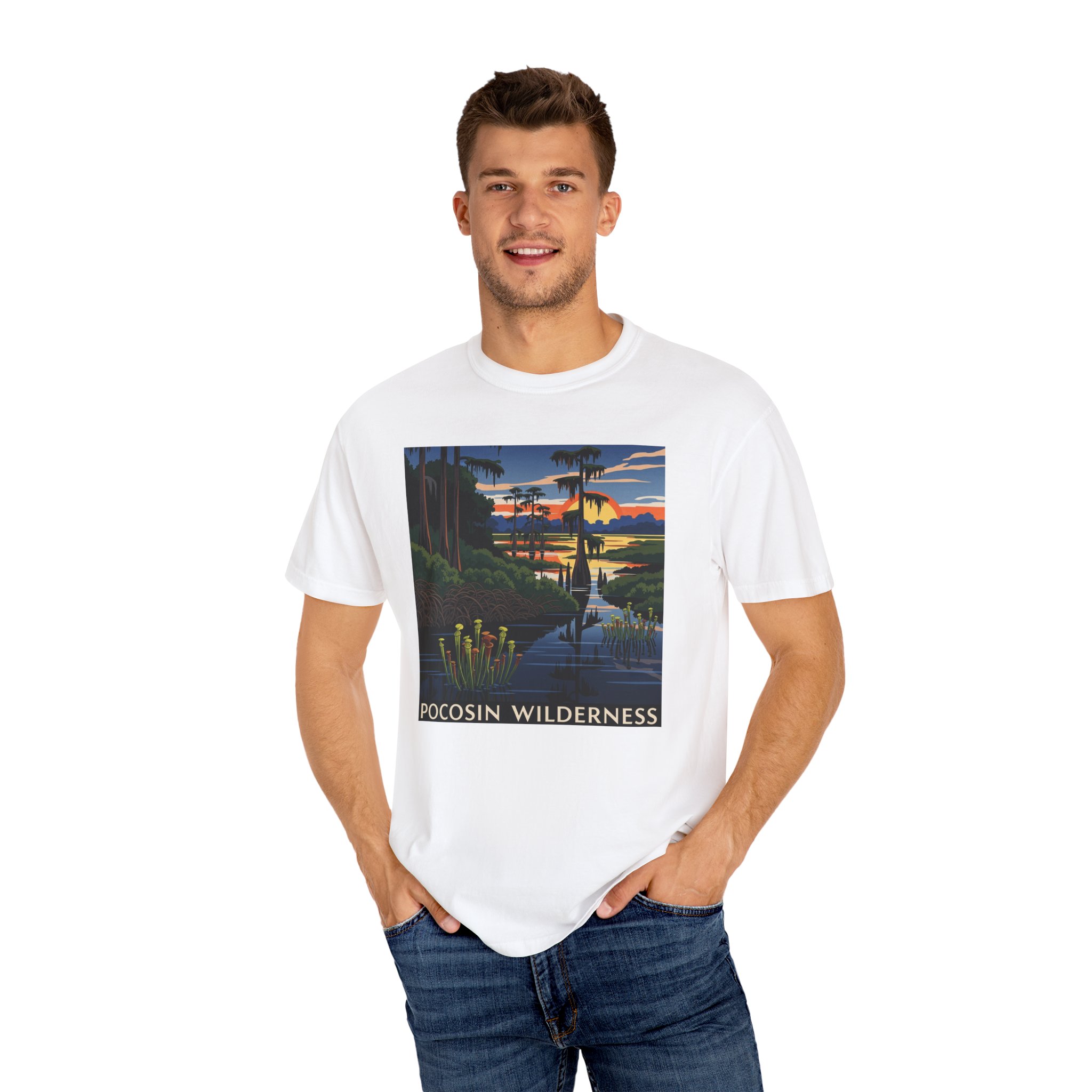 Pocosin Wilderness WPA Style Unisex T-shirt - Image 4