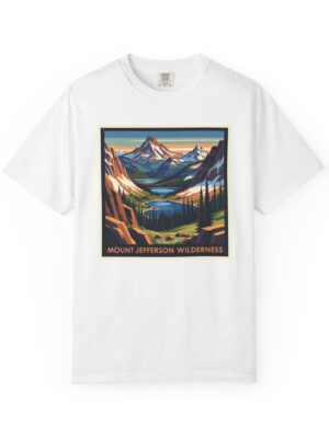 Mount Jefferson Wilderness WPA Style Unisex T-shirt