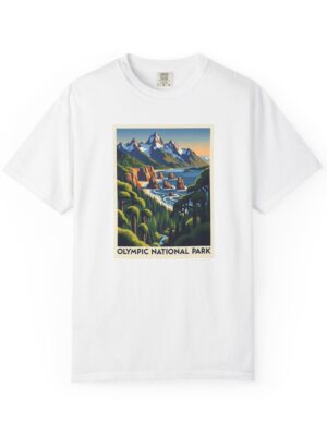 Olympic National Park WPA Style Unisex T-shirt