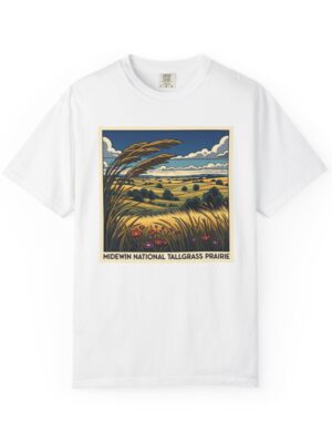 Midewin National Tallgrass Prairie WPA Style Unisex T-shirt