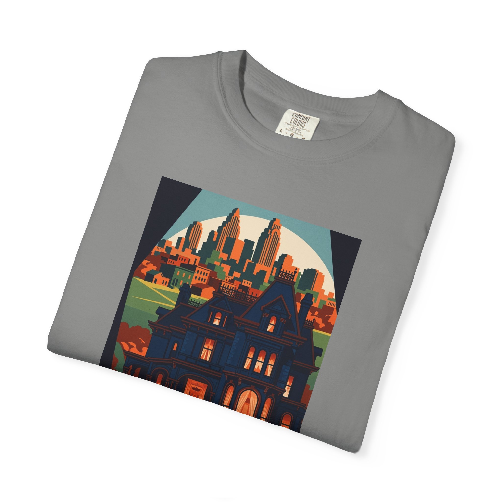 Theodore Roosevelt Inaugural National Historic Site WPA Style Unisex T-shirt - Image 9