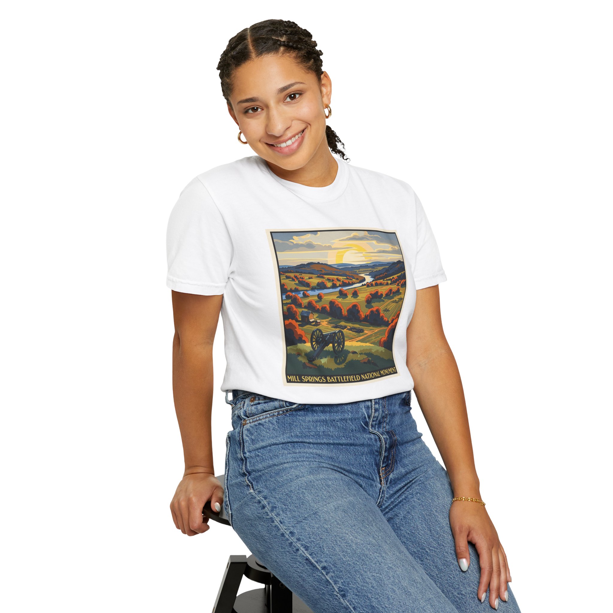 Miller Peak Wilderness WPA Style Unisex T-shirt - Image 5