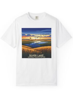 Silver Lake National Wildlife Refuge WPA Style Unisex T-shirt