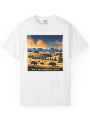 Wind Cave National Park WPA Style Unisex T-shirt