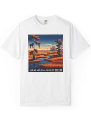 Sabine National Wildlife Refuge WPA Style Unisex T-shirt